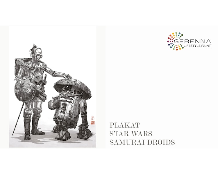 Plakat Star Wars Vision Samurai Droids